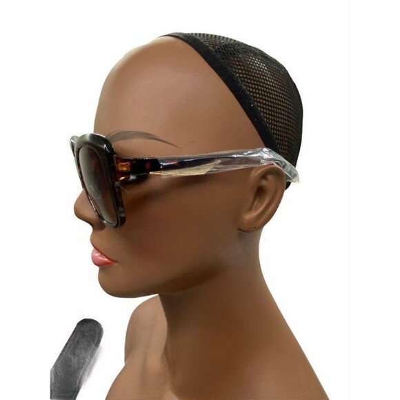 Hatcher Oversized Sunglasses Flower Frame Womens Brown Gradient Lens Polycarbona - Picture 5 of 12